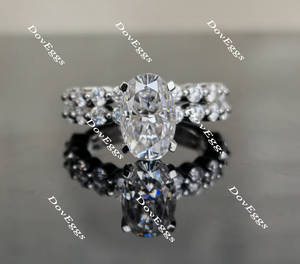 Doveggs round moissanite/lab grown diamond band(wedding band only)-2.5mm band width