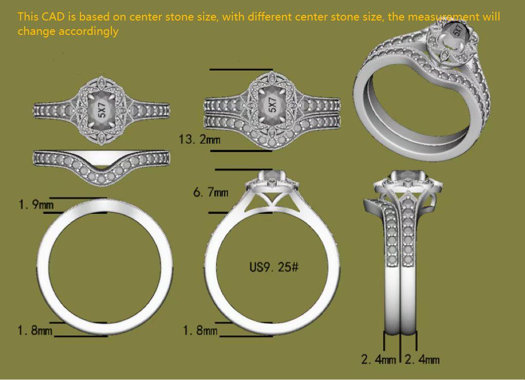 DovEggs oval half eternity moissanite engagement ring