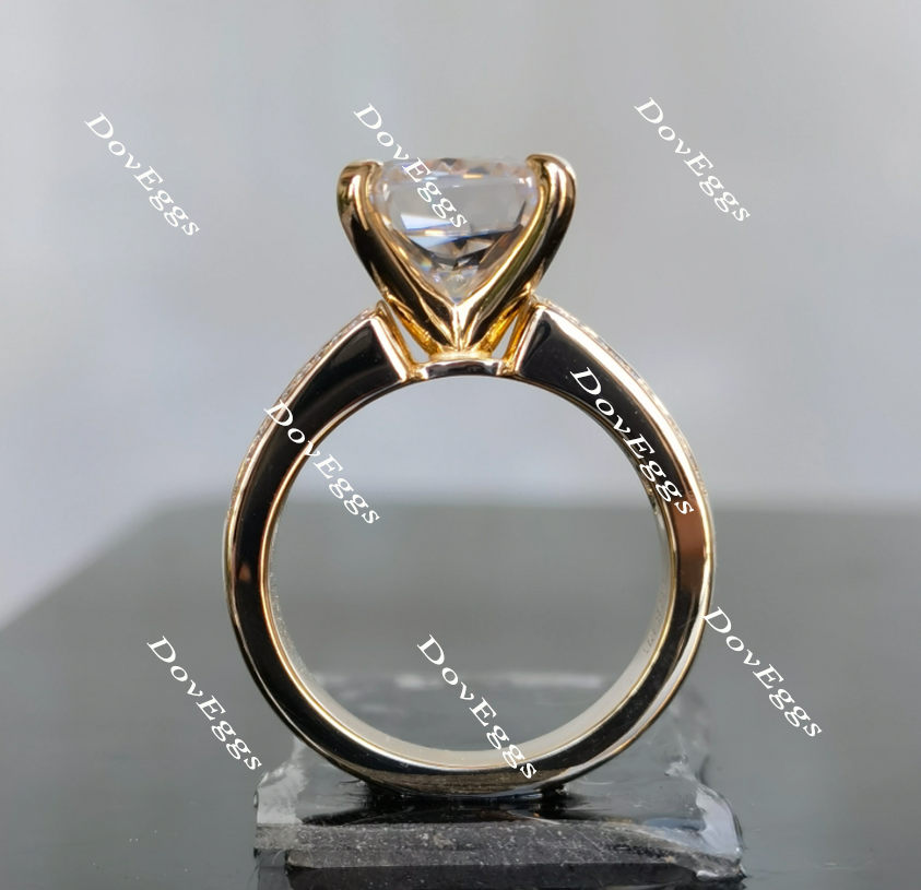 Doveggs channel set moissanite engagement ring