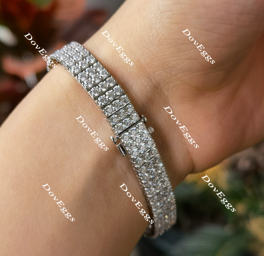 Doveggs 7 inch length moissanite bracelet