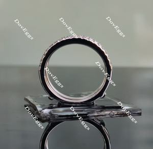 Doveggs round moissanite/lab grown diamond guard ring/enhancer