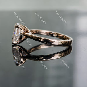 Doveggs solitaire moissanite engagement ring for women