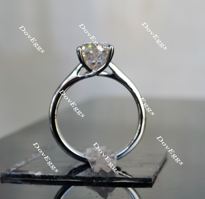 Doveggs solitaire moissanite engagement ring for women