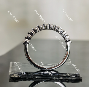 Doveggs round moissanite/lab grown diamond wedding band-2.0mm band width
