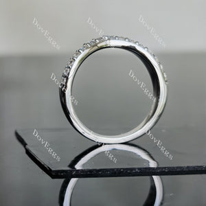 doveggs cushion halo moissanite bridal set (3 rings)