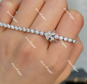 Doveggs 17cm length moissanite/lab grown diamond bracelet
