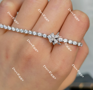 Doveggs 17cm length moissanite bracelet