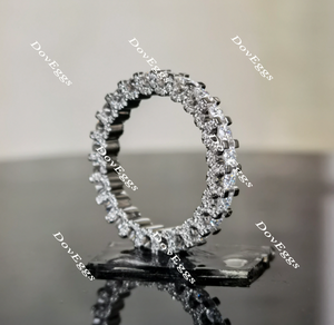 doveggs round full eternity moissanite/lab grown diamond wedding band-2.9mm band width