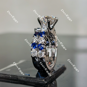 Doveggs half eternity moissanite engagement ring (engagement ring only)