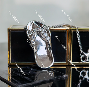 Doveggs shoes moissanite/lab grown diamond pendant necklace(Pendant only)