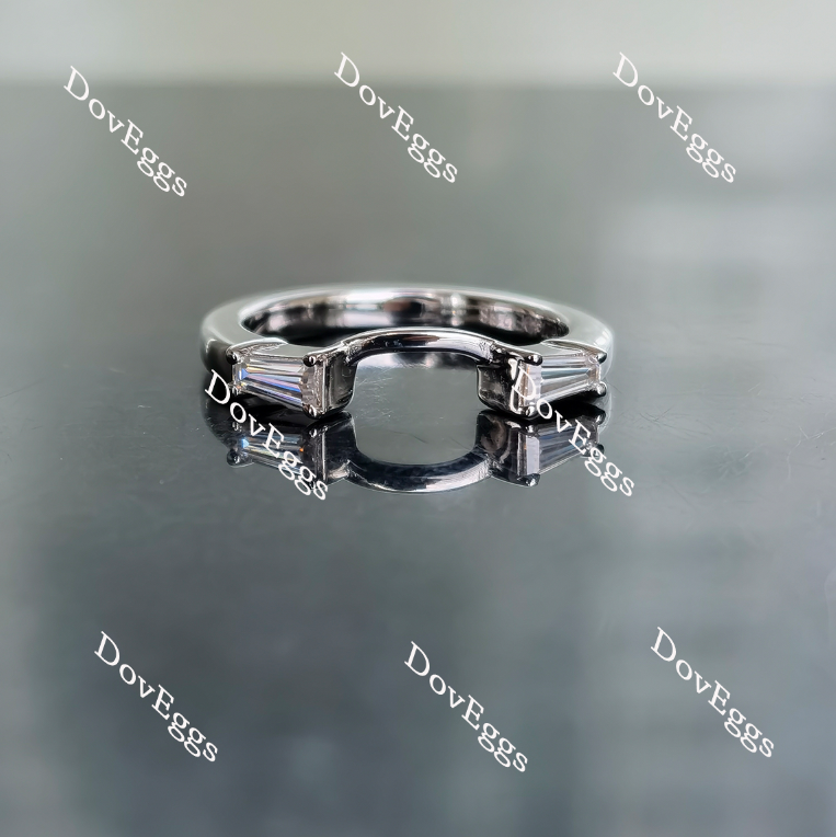 Doveggs baguette moissanite wedding band-2.2mm band width