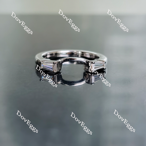 Doveggs baguette moissanite/lab grown diamond wedding band-2.2mm band width
