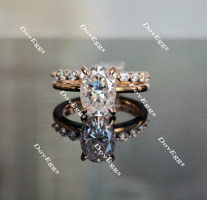 solitaire moissanite engagement ring