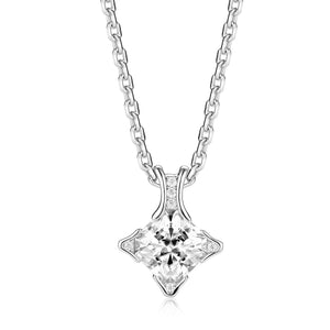 The Allyson radiant moissanite pendant necklace (pendant only)