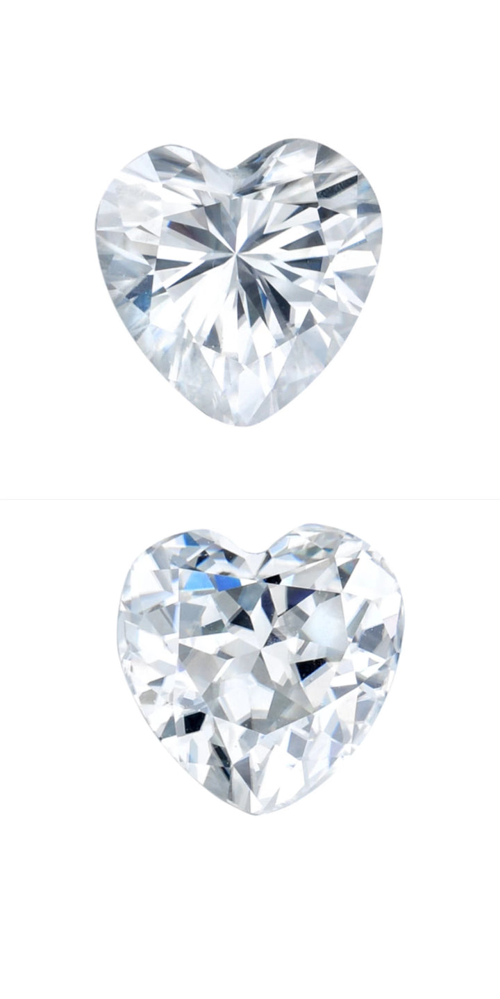 Doveggs heart stone loose moissanite HD illustration