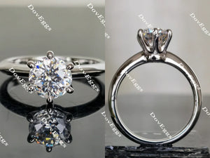 solitare moissanite ring