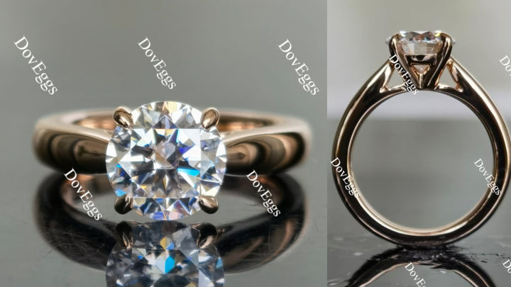 Doveggs solitaire engagement ring semi-mount only(Exclusively to DovEggs stones) - DovEggs-Seattle