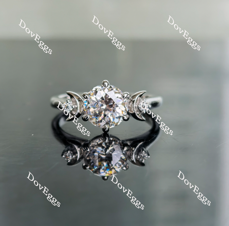 round moissanite ring