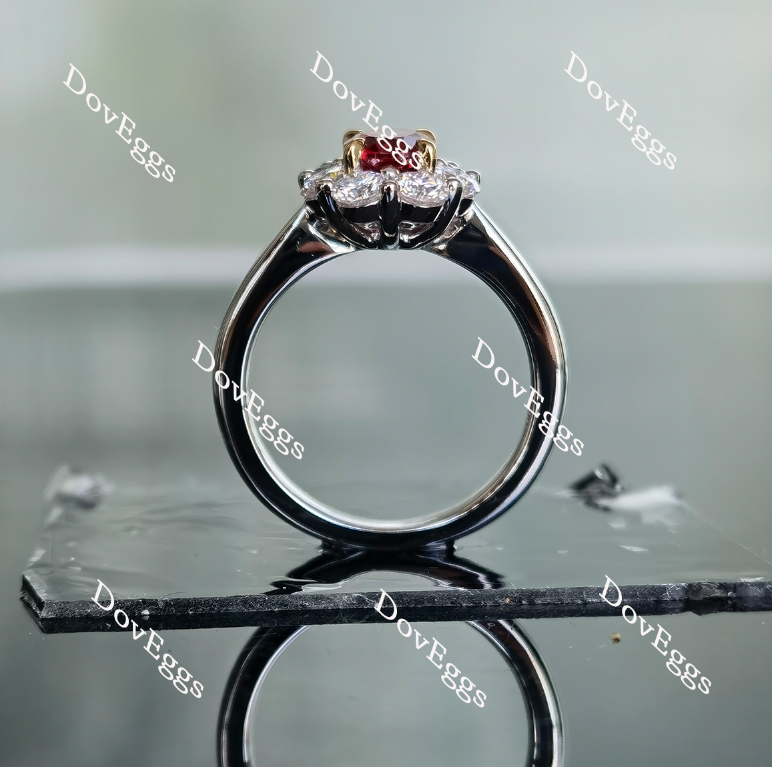 Doveggs colored moissanite engagement rings