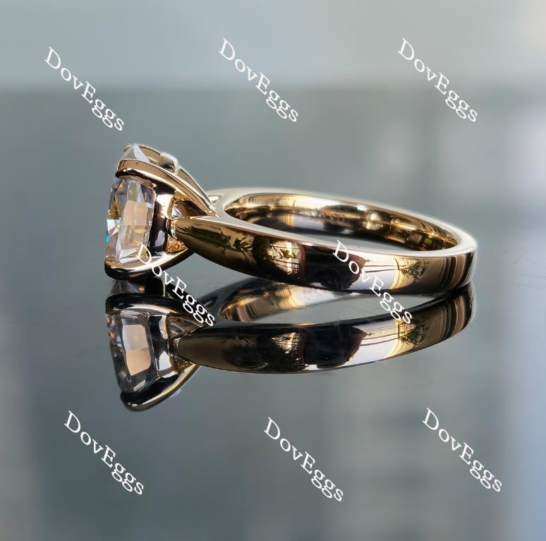 Solitaire moissanite engagement ring| DovEggs