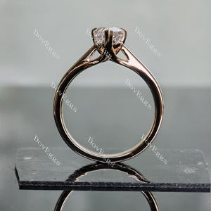 Doveggs solitaire moissanite engagement ring for women