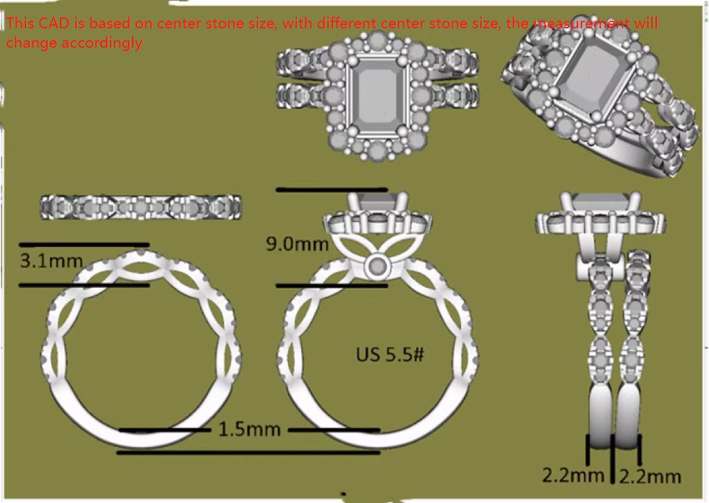 Doveggs round art deco moissanite band/lab diamond wedding band(wedding band only)-2.2mm band width