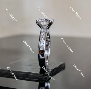 Doveggs channel set moissanite engagement ring(engagement ring only)
