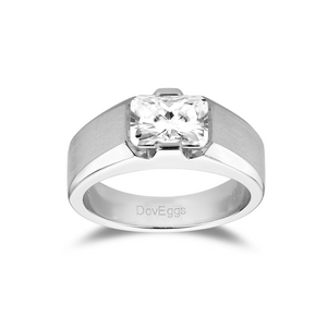 doveggs sterling silver 2 carat gh color radiant moissanite ring