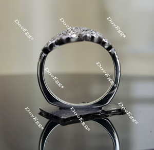 Boyfriend Ring moissanite/lab grown diamond band-2.5mm band width