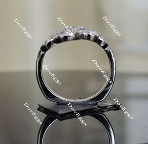 Boyfriend Ring moissanite band-2.5mm band width