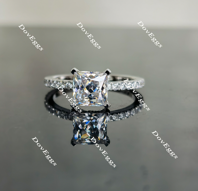 paved moissanite ring