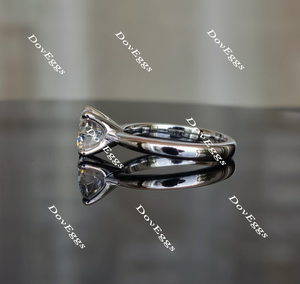 Doveggs solitaire engagement ring semi-mount only(Exclusively to DovEggs stones)