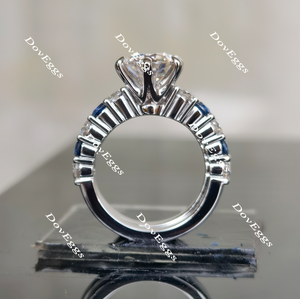 Doveggs half eternity moissanite bridal set(2 rings)
