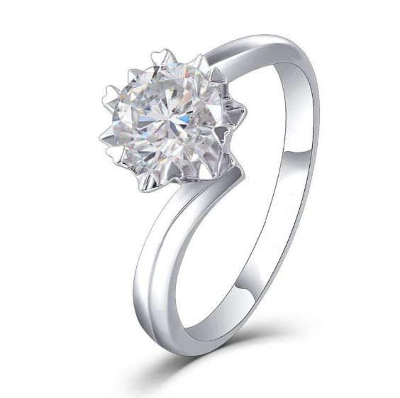 doveggs round tension solitaire moissanite engagement ring