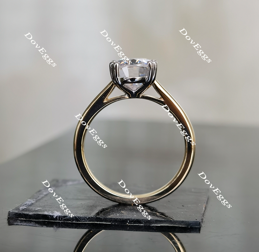 Doveggs solitaire moissanite engagement ring(engagement ring only)