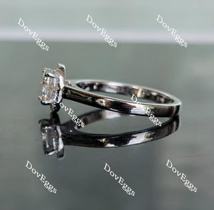 Doveggs cathedral halo moissanite engagement ring