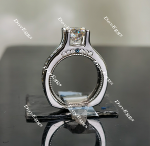 Doveggs channel set moissanite engagement ring