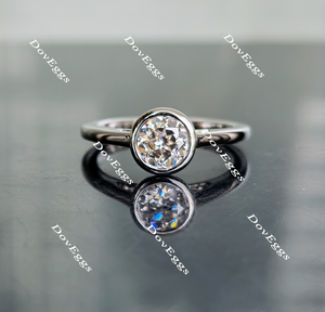 solitaire moissanite engagement ring