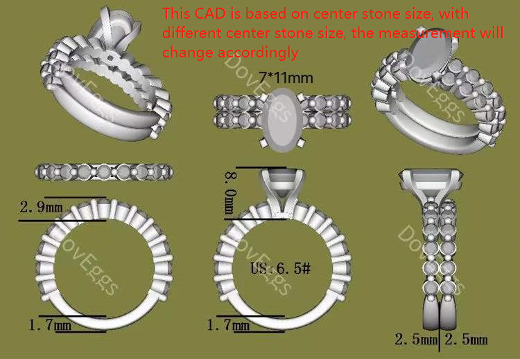 Doveggs round moissanite wedding band/lab grown diamond band(wedding band only)-2.5mm band width