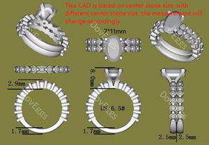 Doveggs round moissanite/lab grown diamond band(wedding band only)-2.5mm band width