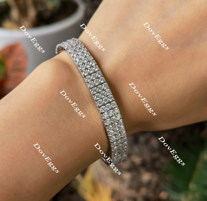 Doveggs 7 inch length moissanite/lab grown diamond bracelet