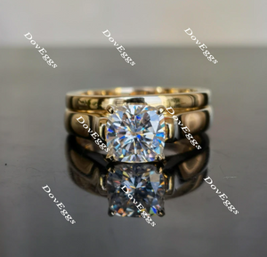 cushion moissanite engagement ring