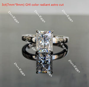 Simply Missy criss cut solitaire moissanite engagement ring