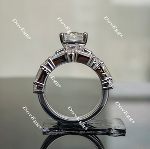 Doveggs radiant moissanite bridal set (2 rings)