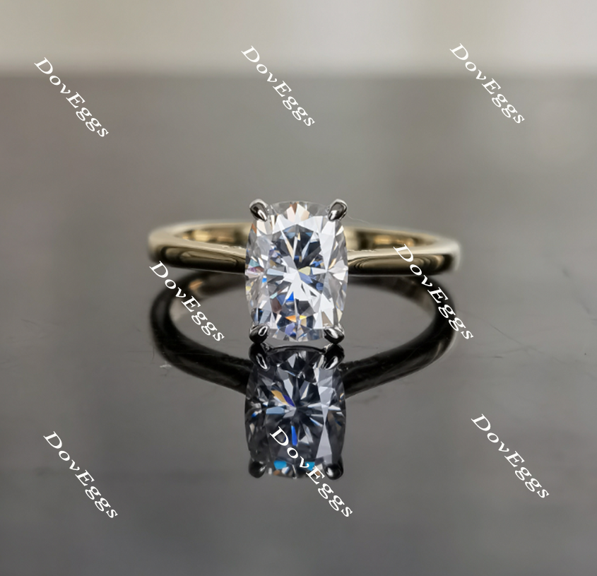 solitaire moissanite engagement ring