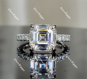 paved moissanite engagement ring