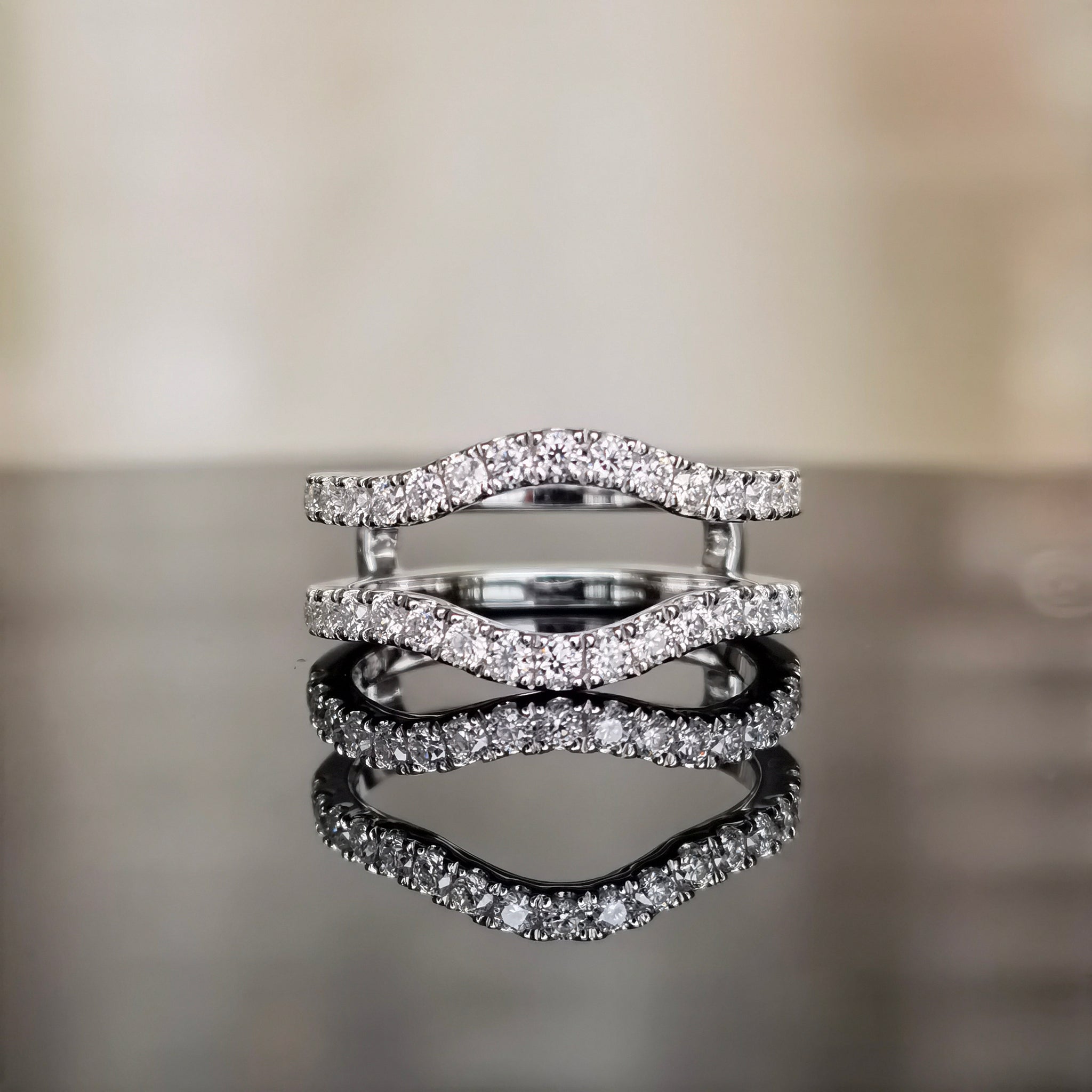 DovEggs 5 carat cushion sterling silver moissanite bridal set (2 rings)