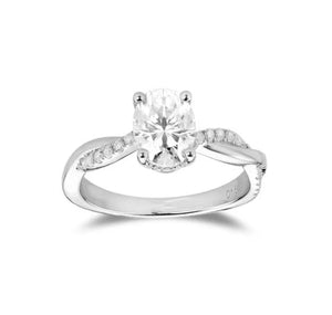 doveggs oval curved moissanite engagement ring