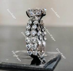 Doveggs round moissanite/lab grown diamond band(wedding band only)-2.5mm band width
