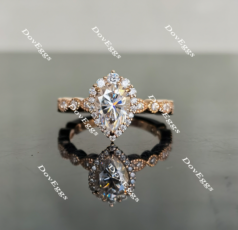 halo moissanite engagement engagement ring